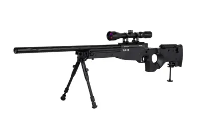 Replika karabinu snajperskiego Specna Arms SA-S14 EDGE™ z lunetą i dwójnogiem Czarna - obrazek 4