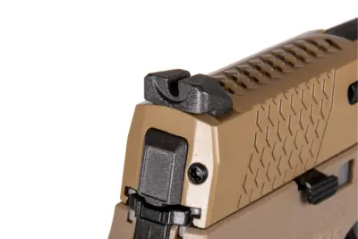 Replika pistoletu gazowego WE F18 Compact Green Gas TAN - obrazek 5