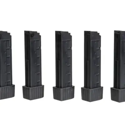 asgbox.pl - Zestaw 5 magazynków mid-cap 80 kulek do replik APC9
