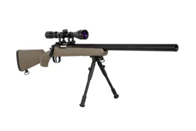 Replika karabinu snajperskiego Specna Arms SA-S12 EDGE™ z lunetą i dwójnogiem Tan - obrazek 4