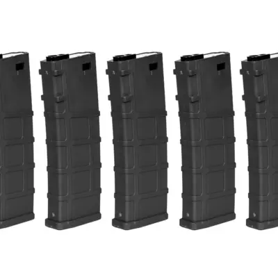 Alternative view of Zestaw 5 magazynków Mid-cap 200 Kulek do replik M4/M16 - Czarny