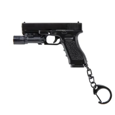 asgbox.pl - Breloczek Wosport Pistolet z latarką Czarny