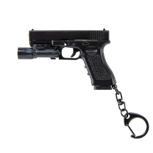 asgbox.pl - Breloczek Wosport Pistolet z latarką Czarny