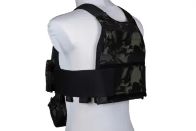 Kamizelka taktyczna typu FCS wraz z panelem typu MK Chest Rig - MC Black - obrazek 5