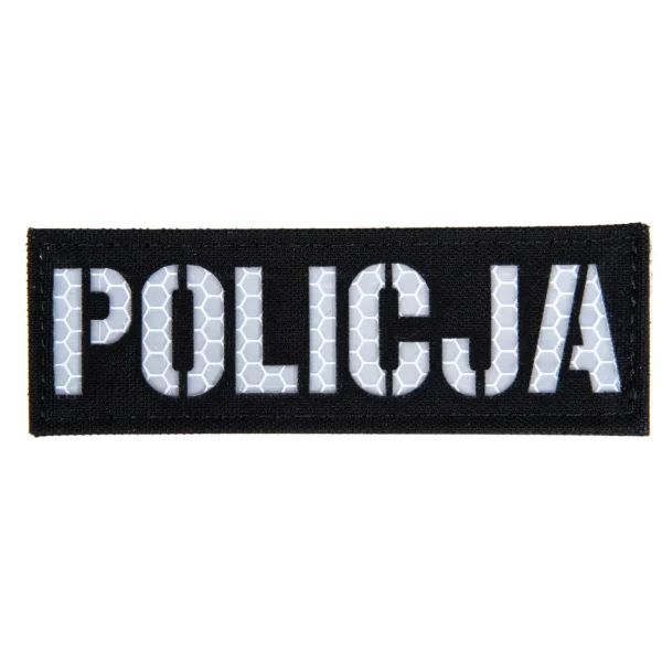 asgbox.pl - Naszywka POLICJA Odblaskowa – Czarny
