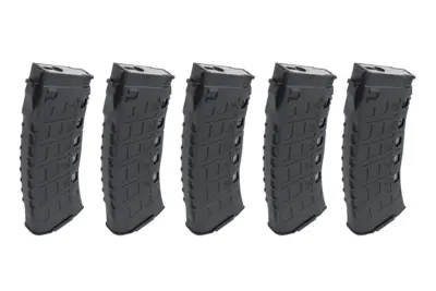 Magazynek Mid-Cap 130/ 30 kulek Arcturus EMM AK12 Variable-Cap do replik AK Czarny (5 pack) - obrazek 3