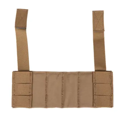 Alternative view of Dodatkowy panel Molle do kamizelek typu Chest Rig Wosport Coyote Brown
