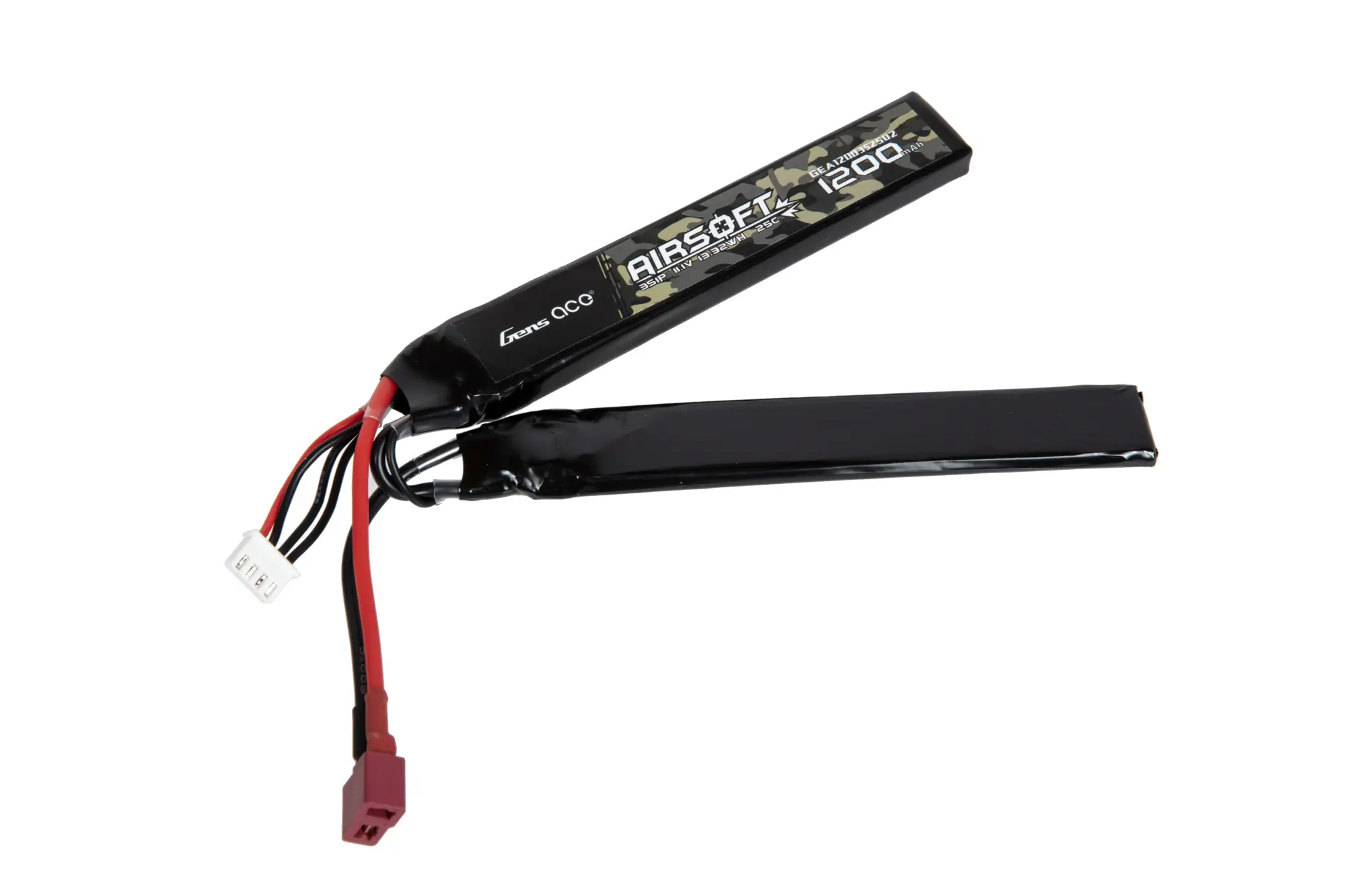 Akumulator Li-Po Gens Ace 25C 1200mAh 3S1P 11.1V - 2 modułowy GEN-06-037650-00 asgbox.pl asgbox.pl - Akumulator Li-Po Gens Ace 25C 1200mAh 3S1P 11.1V - 2 modułowy