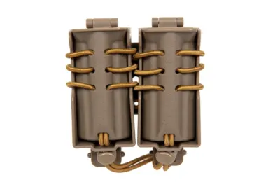 Ładownica na 2 magazynki 9mm Wosport Urban Assault Quick Pull Tan - obrazek 2