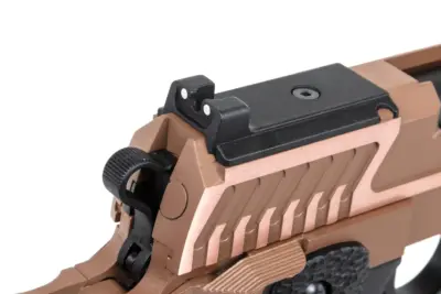 Pistolet ASG SRC Sahara Viper DUAL POWER z walizką transportową i magazynkiem green gas Flat Dark Earth - obrazek 4