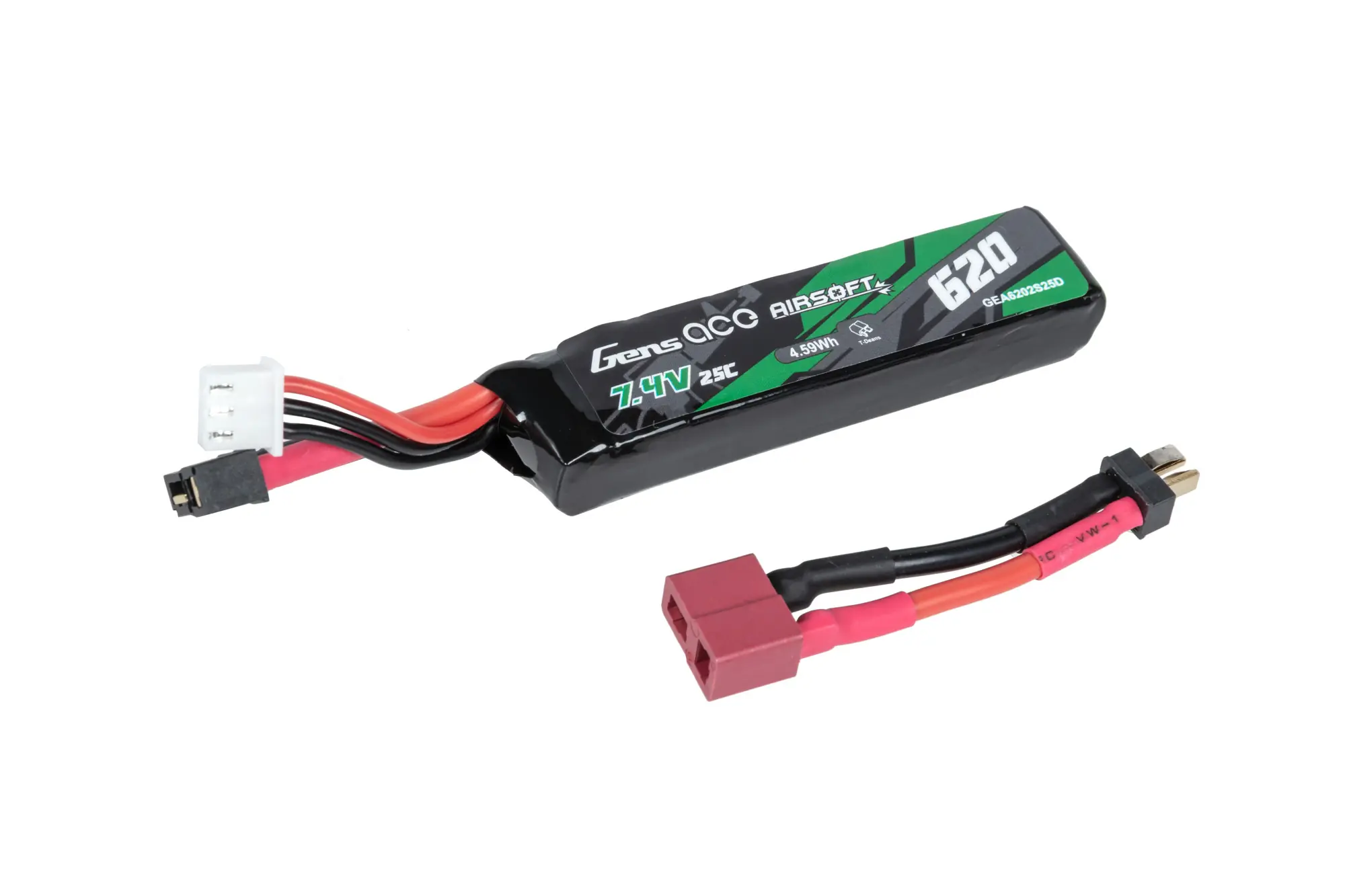 Akumulator Li-Po Gens Ace 620 mAh 25C 7.4V T-Deans mini GEN-06-046664-00 asgbox.pl asgbox.pl - Akumulator Li-Po Gens Ace 620 mAh 25C 7.4V T-Deans mini