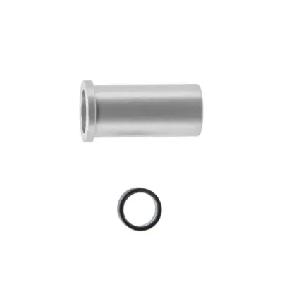 asgbox.pl - Zaślepka prowadnicy zamka LA Capa Customs do replik TM Hi-Capa 4.3 (z pierścieniem Delrin) Srebrna