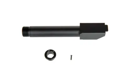 Lufa zewnętrzna "2 Way Fixed" Non-Recoiling do replik Umarex Glock 19X - Czarna - obrazek 3