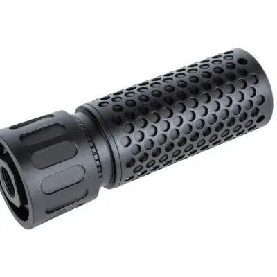 asgbox.pl - Zestaw replika tłumika dźwięku QD CQB 5KU z repliką tłumika płomienia QD Czarny