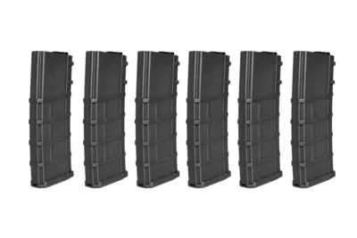 Zestaw 6 magazynków Real-cap do replik M4/M16 - Czarny - obrazek 2