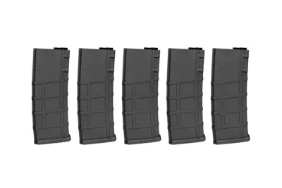 Zestaw 5 magazynków Mid-cap 200 Kulek do replik M4/M16 - Czarny - obrazek 3