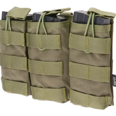 Potrójna ładownica Open I na magazynki AK/M4/G36 - oliwkowa OD-G-PRI-19-017403-00 asgbox.pl