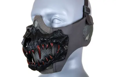 Maska Stalker EVO PLUS Fangs Ear Protection Szary - obrazek 4