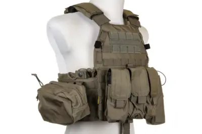 Kamizelka Plate Carrier Emerson Gear 6094A Style z zestawem ładownic Ranger Green - obrazek 5