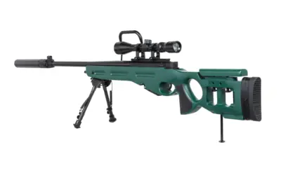Karabin snajperski ASG Snow Wolf SW-98 z dwójnogiem, lunetą i tłumikiem - obrazek 5