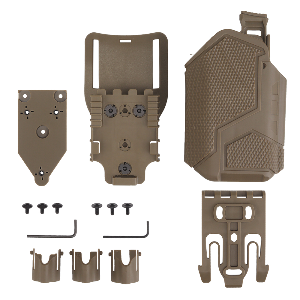 Uniwersalna kabura Wosport do pistoletów z latarką X300A GB-81 Tan OD-G-WSP-29-044635-00 asgbox.pl Uniwersalna kabura Wosport do pistoletów z latarką X300A GB-81 Tan - obrazek 5