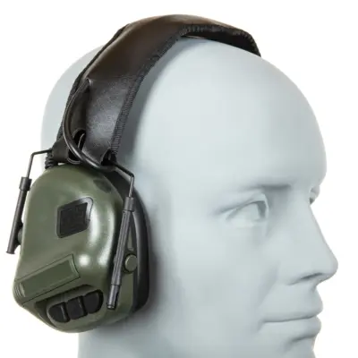 asgbox.pl - Aktywne ochronniki słuchu Wosport HD-12 wersja IPSC Gen 5 Oliwkowe