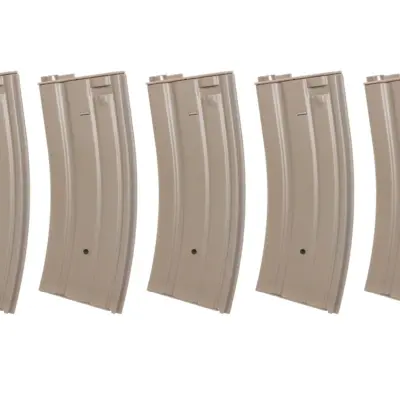 Alternative view of Zestaw 5 sztuk metalowych magazynków low-cap 70 kulek Specna Arms Flat Dark Earth