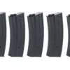 Zestaw 5 sztuk metalowych magazynków mid-cap 120 kulek Specna Arms Czarny OD-G-SPE-05-046352-00 asgbox.pl