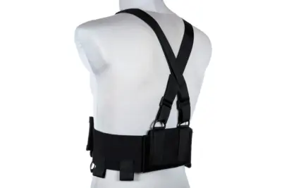 Kamizelka Low-Vis typu Chest Rig - Czarna - obrazek 5