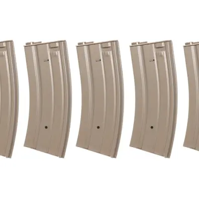 Alternative view of Zestaw 5 sztuk metalowych magazynków mid-cap 120 kulek Specna Arms Flat Dark Earth