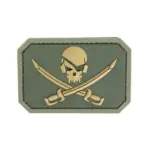 asgbox.pl - Naszywka Mil-Spec Monkey Pirate Skull PVC Oliwkowy
