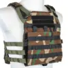 Kamizelka taktyczna Specna Arms Tactical typu Plate Carrier z panelem szturmowym Woodland OD-G-SPE-18-042487-00 asgbox.pl
