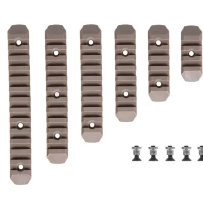 Alternative view of Zestaw 6 polimerowych szyn RIS na KeyMod Tan
