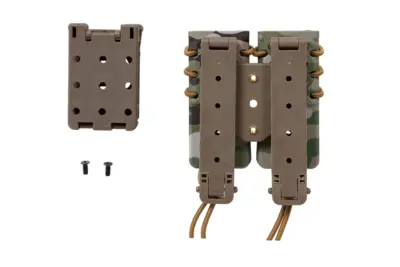 Ładownica na 2 magazynki 9mm Wosport Urban Assault Long Quick Pull MC - obrazek 3