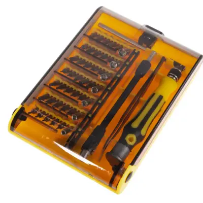 asgbox.pl - Zestaw Narzędziowy METAL 45 Bitów Żółty