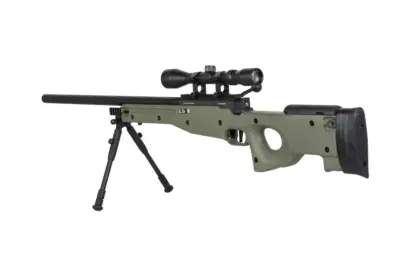 Replika karabinu snajperskiego Specna Arms SA-S11 EDGE™ z lunetą i dwójnogiem Oliwkowa - obrazek 5