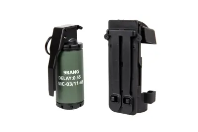 Atrapa granatu Flashbang z ładownicą - Czarny - obrazek 4
