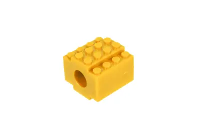 Nakrętka na gwint 14mm CCW Klocki - Żółty - obrazek 3