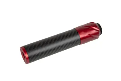 Karbonowy tłumik dźwięku DSL2 36x150mm - Czerwony - obrazek 3