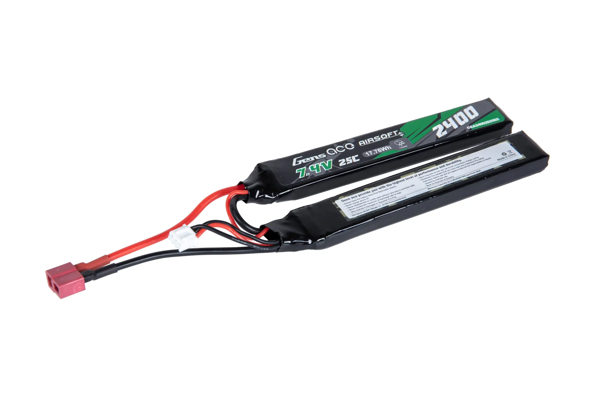 Akumulator Li-Po Gens Ace 25C 2400mAh 2S2P 7,4V Deans 2 modułowy GEN-06-040878-00 asgbox.pl asgbox.pl - Akumulator Li-Po Gens Ace 25C 2400mAh 2S2P 7