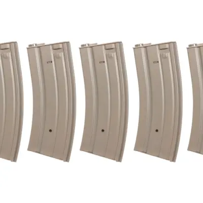 Alternative view of Zestaw 5 sztuk metalowych magazynków typu real-cap 30 kulek Specna Arms Flat Dark Earth