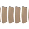 Zestaw 6 magazynków SRC Low-Cap do replik M4 na 70 kulek TAN OD-G-SRC-05-038496-00 asgbox.pl