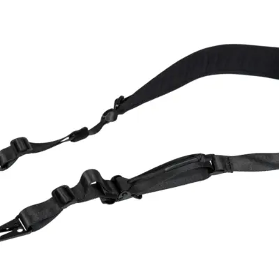 asgbox.pl - Regulowane Zawieszenie Taktyczne z Podkładem 2pkt - Czarny