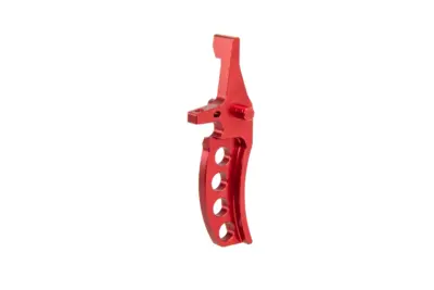 Aluminiowy spust CNC Jefftron Curved Trigger Czerwony - obrazek 3