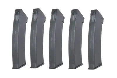 Zestaw 5 magazynków Hi-Cap 550 kulek Arcturus EMM AK74 "Bakelite" Wheel Czarny - obrazek 3
