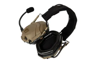 Taktyczne słuchawki aktywne Bluetooth HD-16 - Tan - obrazek 5