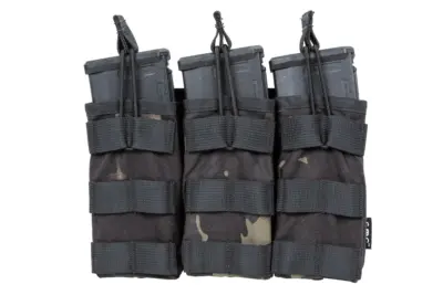 Potrójna ładownica typu Open na magazynki  M4/M16 Specna Arms Tactical MC Black - obrazek 4