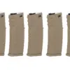 Zestaw 5 sztuk polimerowych magazynków mid-cap 120 kulek Specna Arms Flat Dark Earth OD-G-SPE-05-046334-00 asgbox.pl