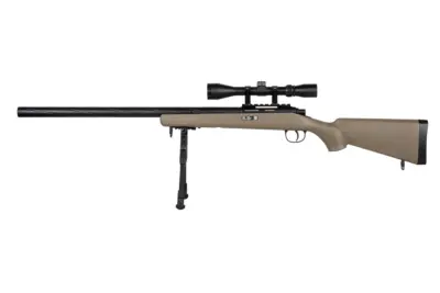 Replika karabinu snajperskiego Specna Arms SA-S12 EDGE™ z lunetą i dwójnogiem Tan - obrazek 5