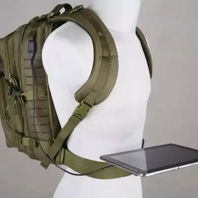 Plecak typu Assault Pack Laser-Cut USB - oliwkowy OD-G-PRI-20-019391-00 asgbox.pl